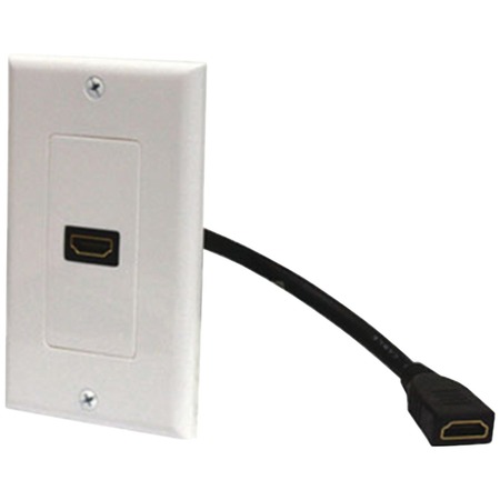 STEREN HDMI Wall Plate and Pigtail 526-101WH